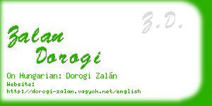 zalan dorogi business card